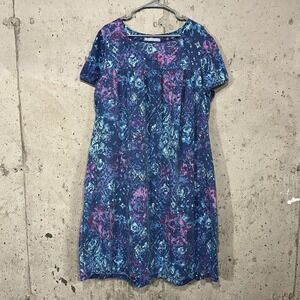 Only Necessities Blue Purple Mumu House Dress Women's No Size‎ Tag